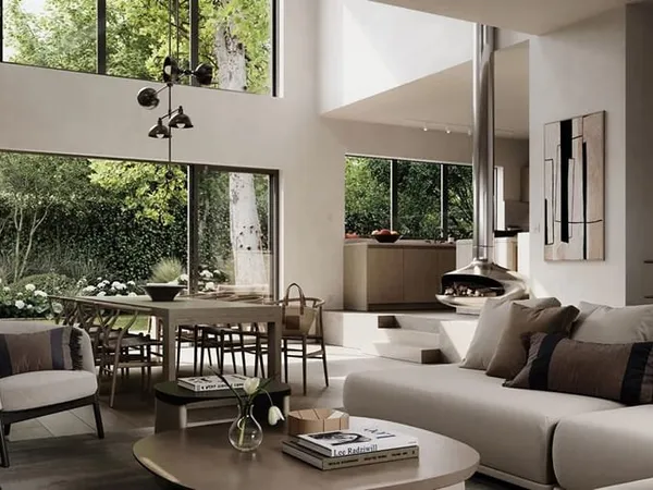 BAS DE CHATOU, FRAIS DE NOTAIRES REDUITS - MAISON D'ARCHITECTE N