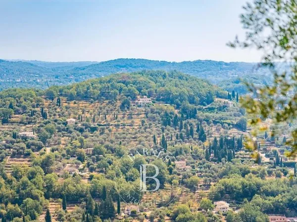 Grasse - Saint-Christophe - Bastide de parfumeur vue panoramique mer - 5 chambres et bureau