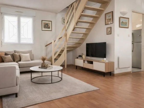 Appartement T3 lumineux avec 2 points d'eau et 2 places de parking