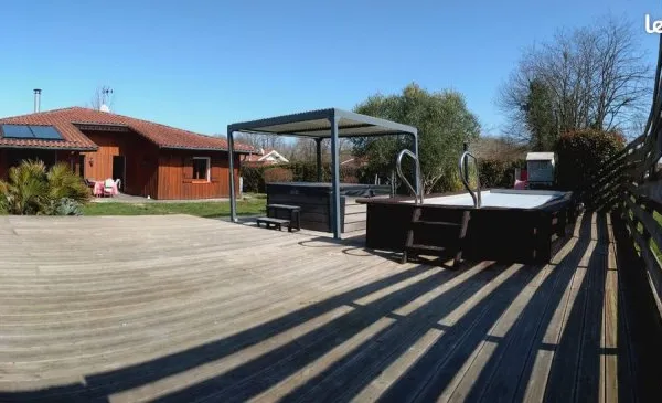 Maison de plain pied bardage bois 122m2