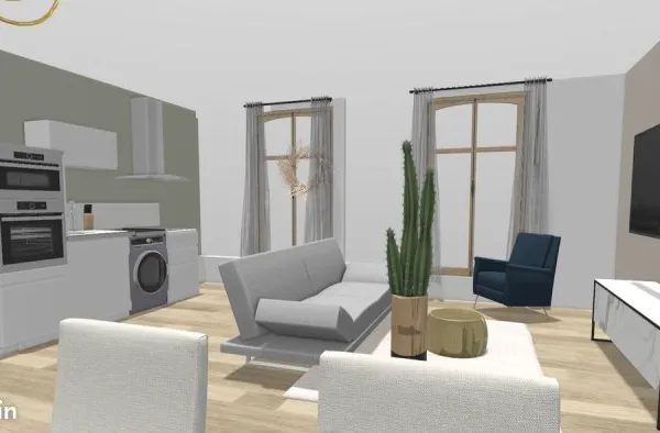 Apt de 83 m² avec cachet et volumes - T3 - Saint-Chamond Centre