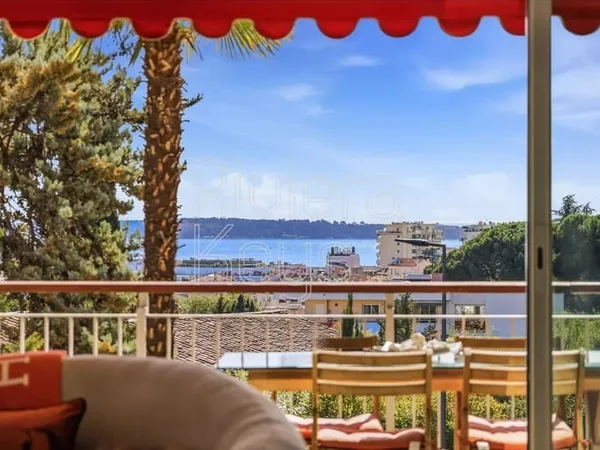 CANNES - Petit Juas : Appartement 3 pièces avec vue mer et piscine