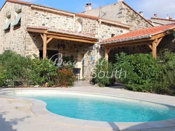 Maison De Village En Pierre Avec Jardin Et Piscine, Sournia