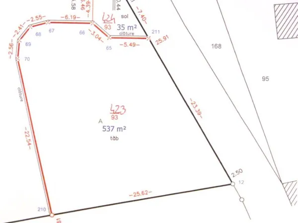 Terrain constructible de 627m² à Merxheim (68500)