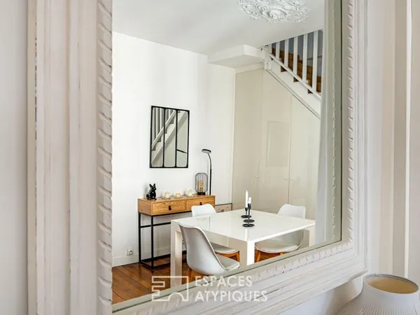 Duplex en dernier étage avec vue sur le beffroi de la mairie