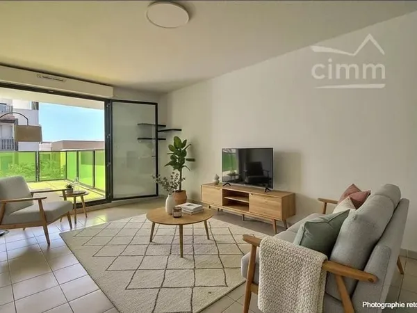 Montpellier, secteur Ovalie, appartement T2 de 46 m² avec terra