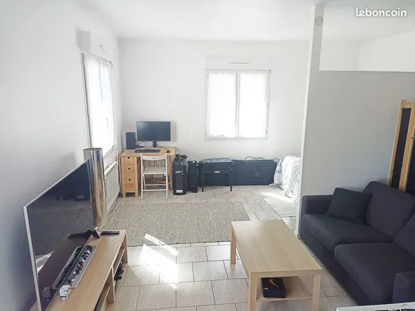 Grand studio meublé 36 m²