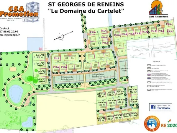 Terrain 700 m²