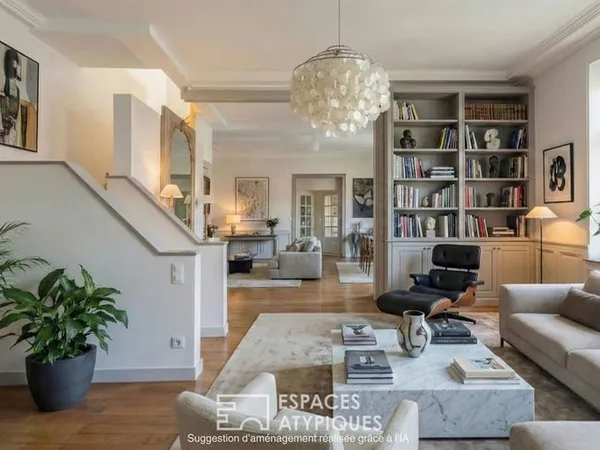 Triplex singulier et ses extérieurs privatifs en coeur de ville