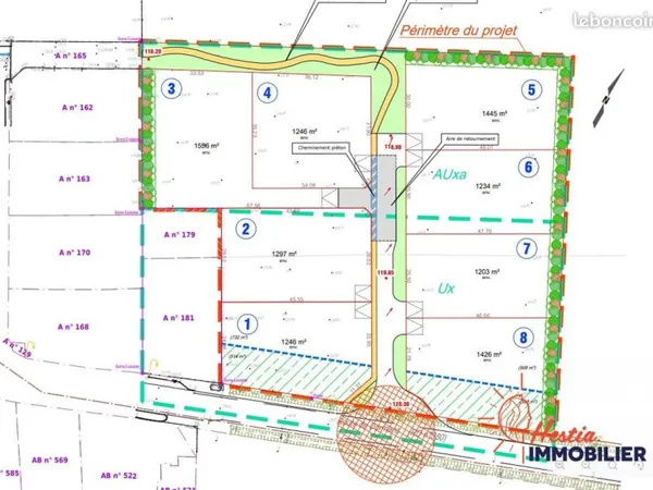 Terrain 1246 m² Pargny-lès-Reims