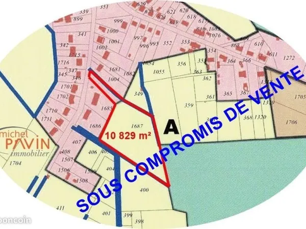 Terrain 10829 m² JOUET SUR L AUBOIS