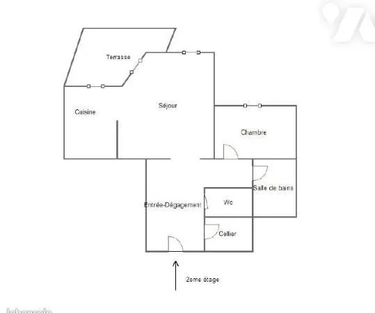 Appartement 2 pièces 54 m²