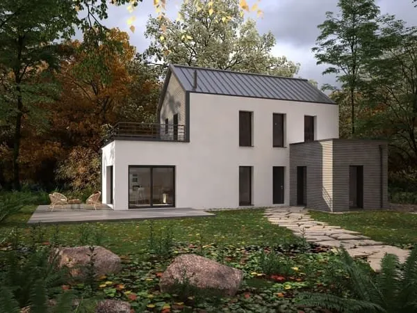 Projet de construction d'une maison bois de 120 m² avec terrain à VILLEVEQUE (49)