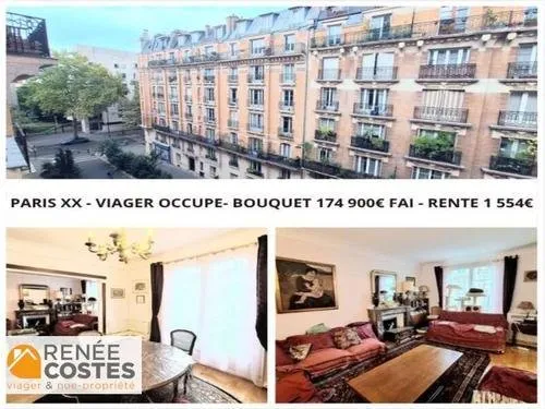 Viager occupé - F83-H88 ans - PARIS (75020)