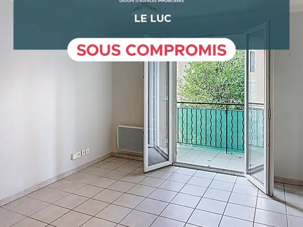 A VENDRE EN EXCLUSIVITÉ - Appartement Le Luc T2 avec ASCENSEUR, TERRASSE et PISCINE