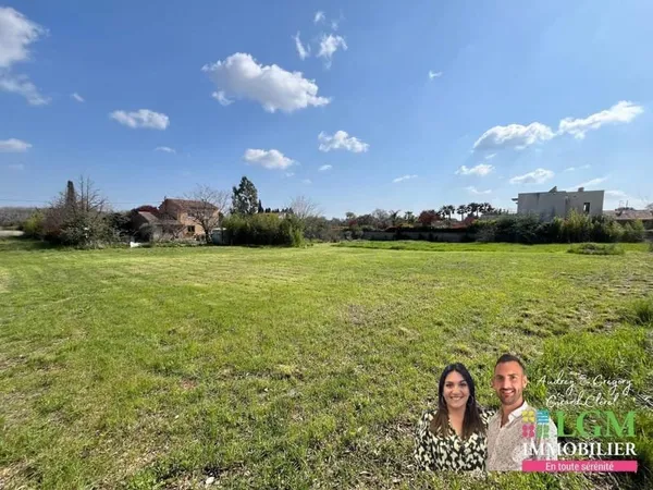 Terrain constructible de 2230 m² à Paulhan - Projet validé 4 lots