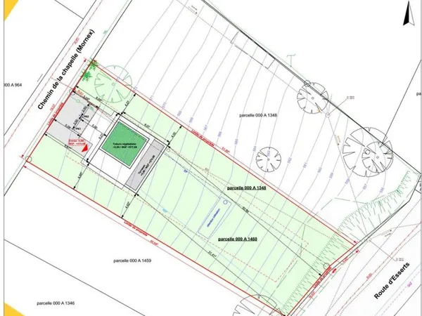Terrain 870 m² Monnetier-Mornex