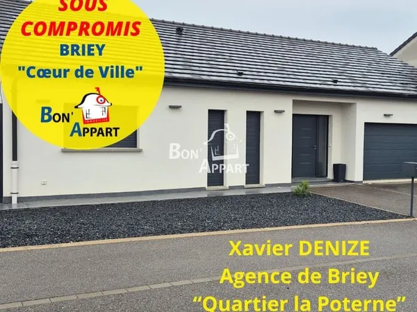 « Rare à Briey : maison de plain-pied récente avec grand séj