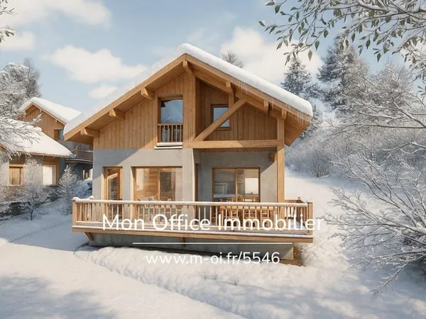 Référence : 5546-Mbe. - Chalet Haut de Gamme de type 6 - à 5 min des pistes