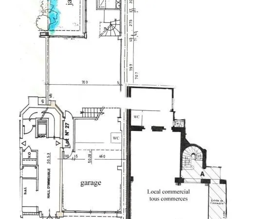 Local commercial, mixte, bureau, habitation
