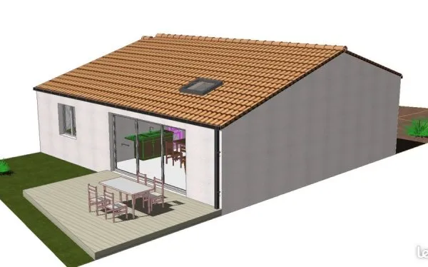 Maison 80m2 3 Chambres Garage Terrain de 216 m2 viabilisé
