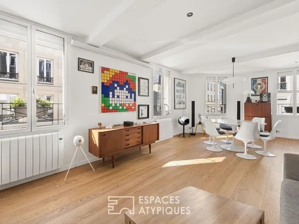 Appartement d'angle rénové par architecte