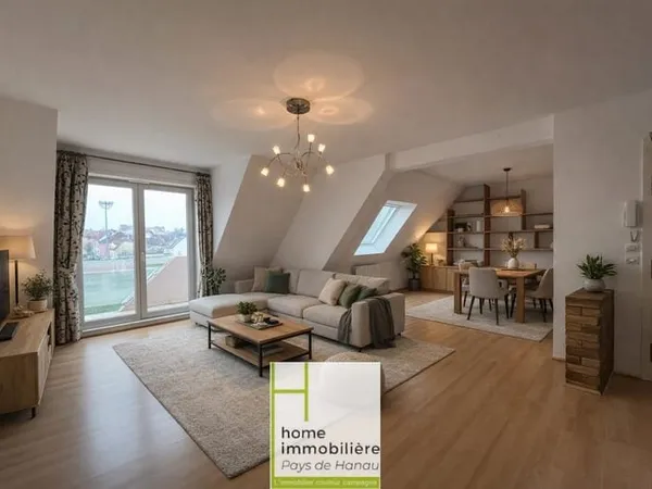 HOENHEIM - RARE A LA VENTE ! Duplex 4 pièces 100 m2 avec vue IMPRENABLE AU DERNIER ETAGE