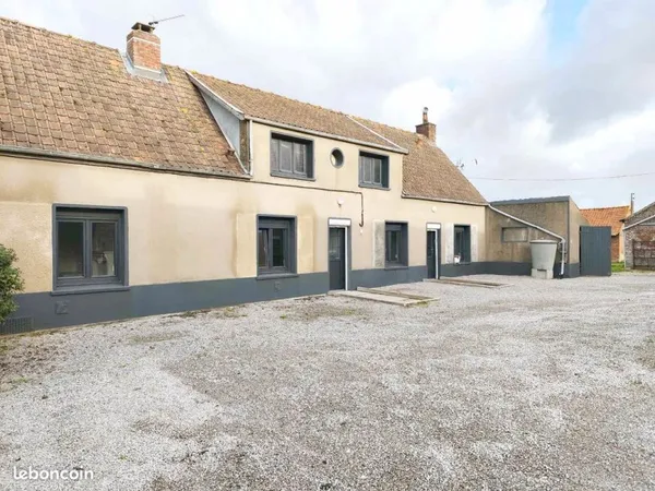Longere fermette 2 logements hangar dependances nordausques