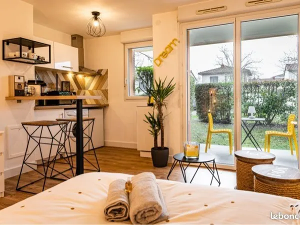Studio 25m2 + jardin / résidence sécurisée