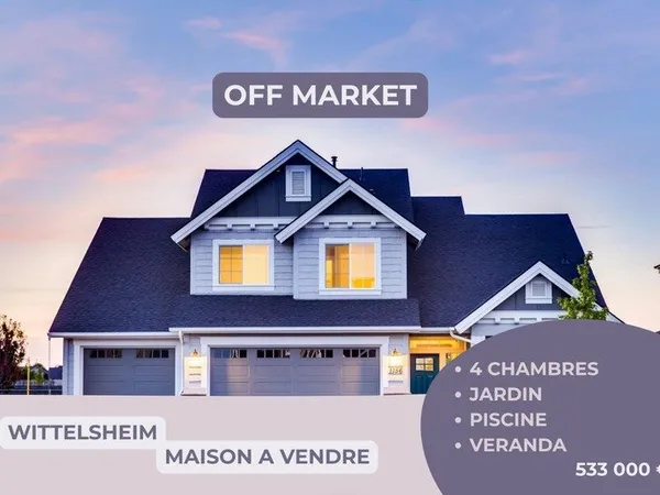 Maison à vendre 7 pièces WITTELSHEIM (68)