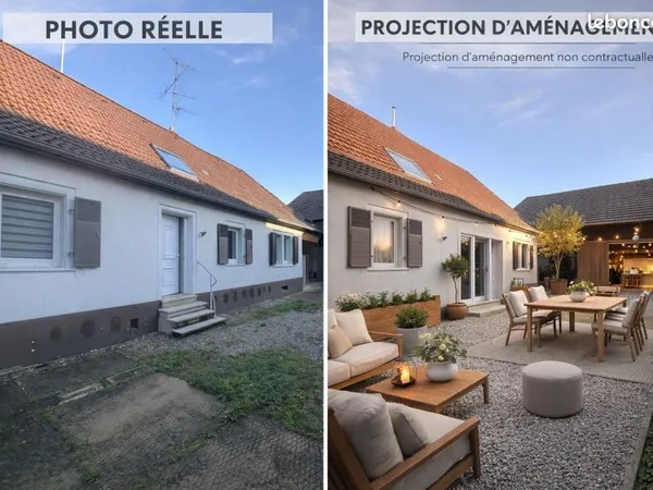 Maison 5p 112m² sur 5.25 ares avec grange