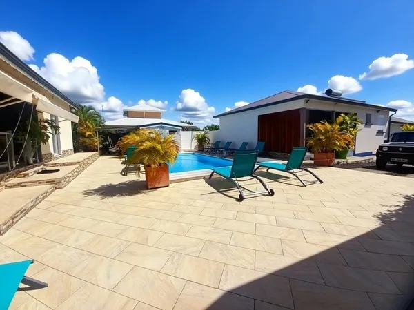EXCLUSIVITÉ- Propriété à vendre 3 logements de plain-pied, 9 pièces SAINTE ANNE GISSAC (971)