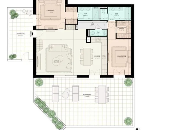 Appartement 4 pièces 121 m²