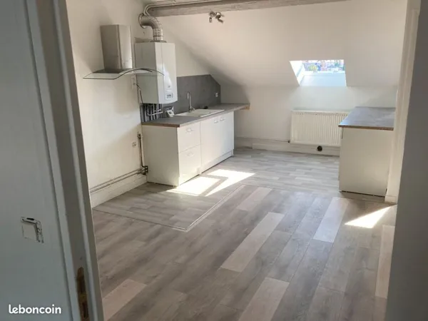 Bel F2 lumineux 40m2, place privative, proche hôpital