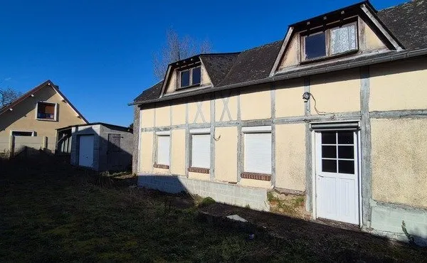 BOSC LE HARD (76) A vendre Maison avec jardin de 400 m² - 90 m² surface plancher - Fort potentiel de