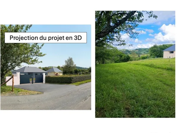 Terrain avec permis de construire accepté et modifiable