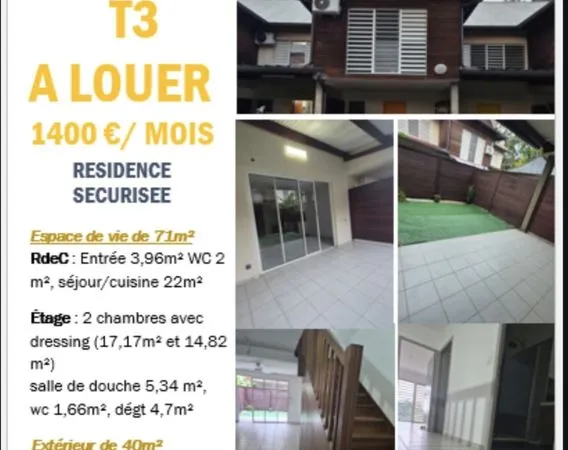 Logement securise T3