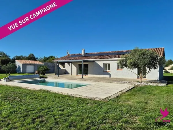 GRANDE MAISON FAMILIALE AVEC PISCINE ET VUE DÉGAGÉE - LAUNAC