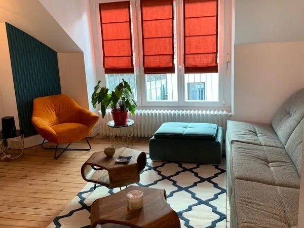 F5 100m² centre Épinal + jardin + vue Moselle (lumineux, calme)