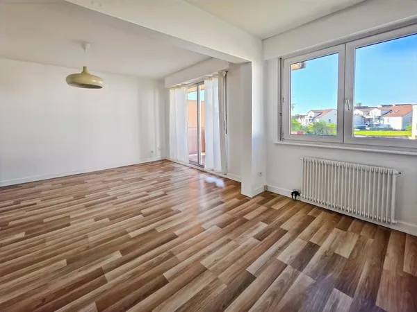 Quartier maraicher Colmar : Appartement T2 avec terrasse, cave