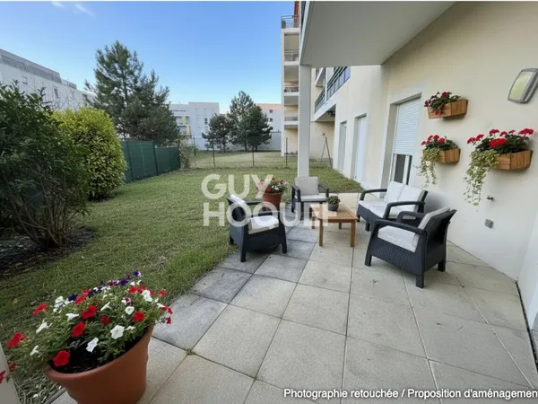 Appartement T4 en rez de jardin
