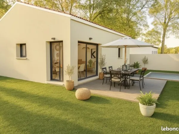 Maison neuve 68 m² avec terrain viabilisé 462 m² à Istres, proche écoles et commodités