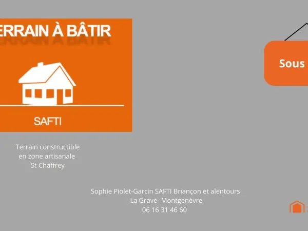 Terrain constructible Saint Chaffrey/ La Gérarde en zone artisanale
