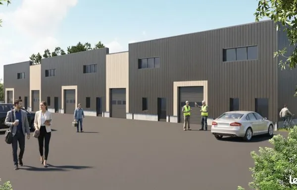Local d'activités / Entrepôt neuf avec 6,5 m de hauteur sous plafond et une grande porte sectionnell