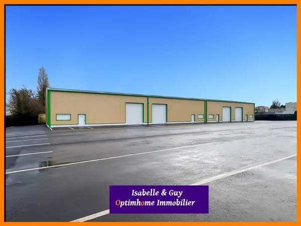 Zone industrielle, bâtiment entrepôt de 1 000 m²