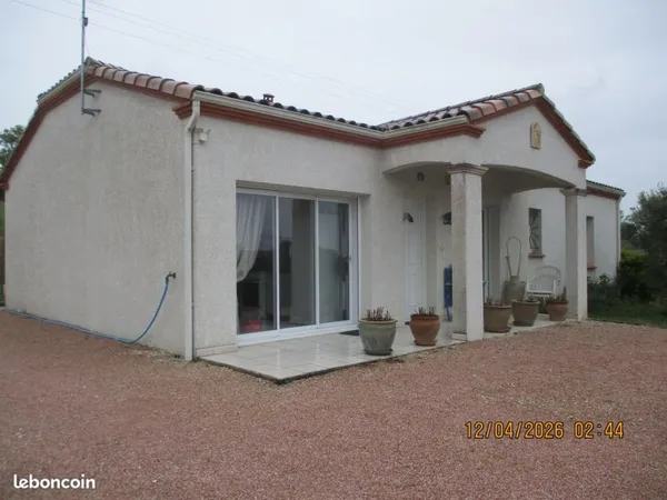 Jolie maison F5 récente 113m2 garage 33m2 indépendant avec Mezzanine cause déménagement URGENT