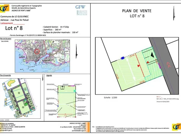 Terrain 260 m²