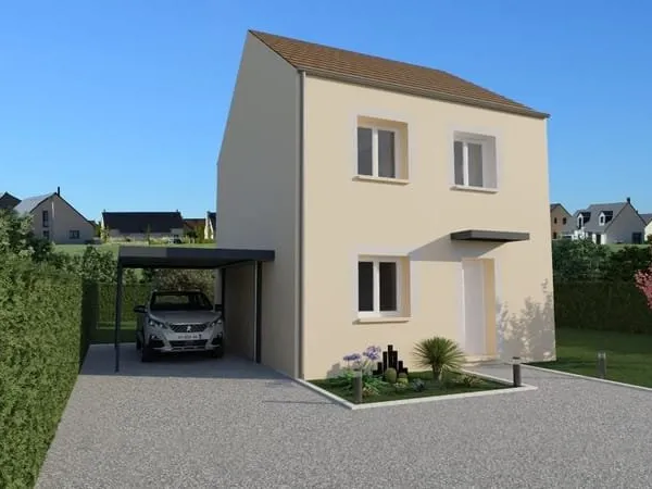 Projet de construction d'une maison 74 m² avec terrain à BOINVILLIERS (78)