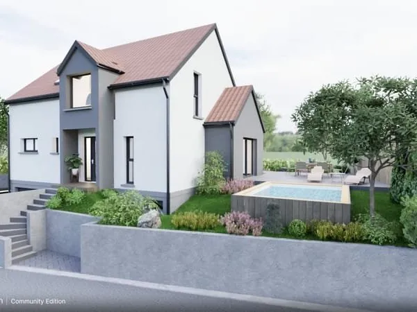 Construisez votre maison de 150m² à toiture cathédrale sur lauw !