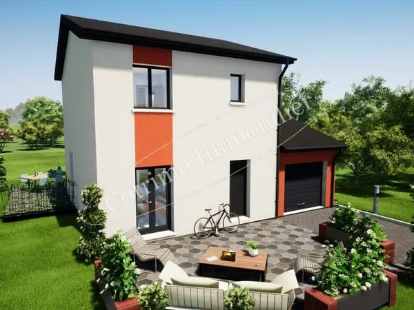 Projet construction maison 85m² env 3Chbres Terrain de 330m² à Genas